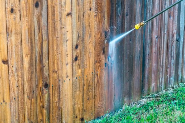 Fence Pressure Washing in Champaign