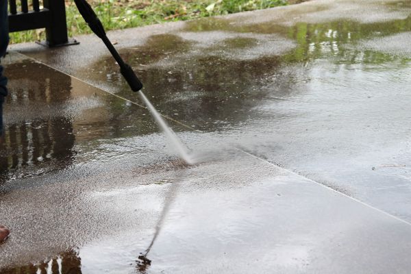 Concrete Deck Cleaning in Champaign