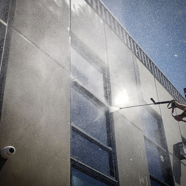 Exterior Building Washing in Champaign