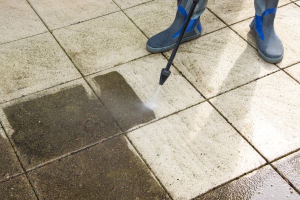 Outdoor Concrete Cleaning in Champaign